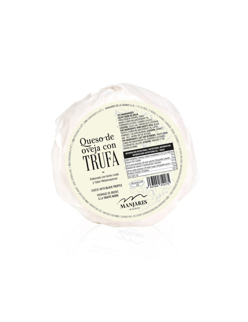 Queso con trufa 400 gr Manjares de la Tierra